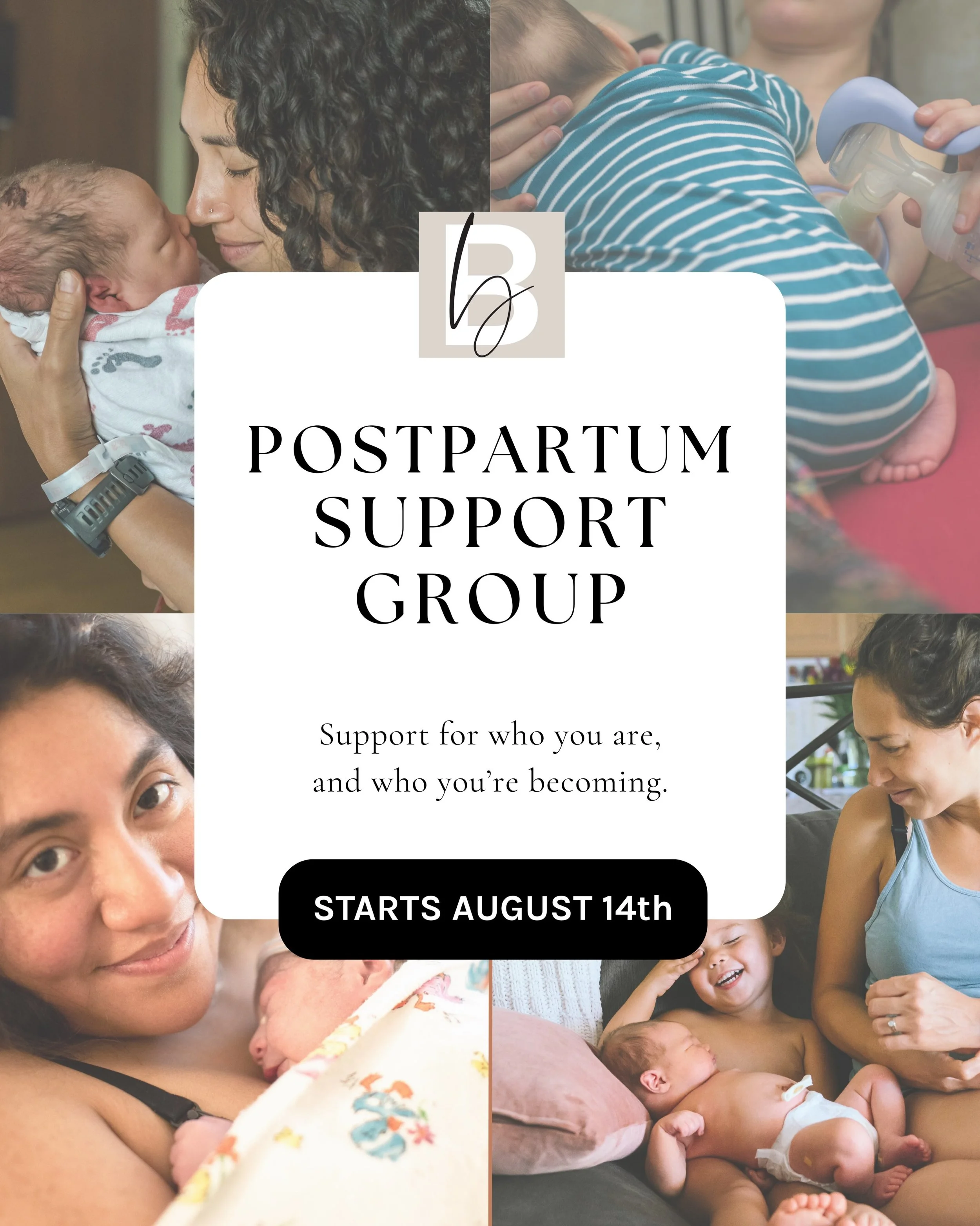 New cohort starts August 14! ✨

Engage in a 6 week cohort of new parents, just like you, navigating one of life&rsquo;s biggest transitions. Share birth stories, work through difficult feelings and joyful feels alike in a support environment and with