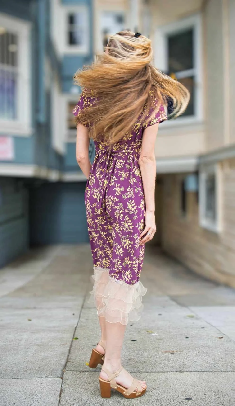 East West Purple Dress  Purple Gem Fashion