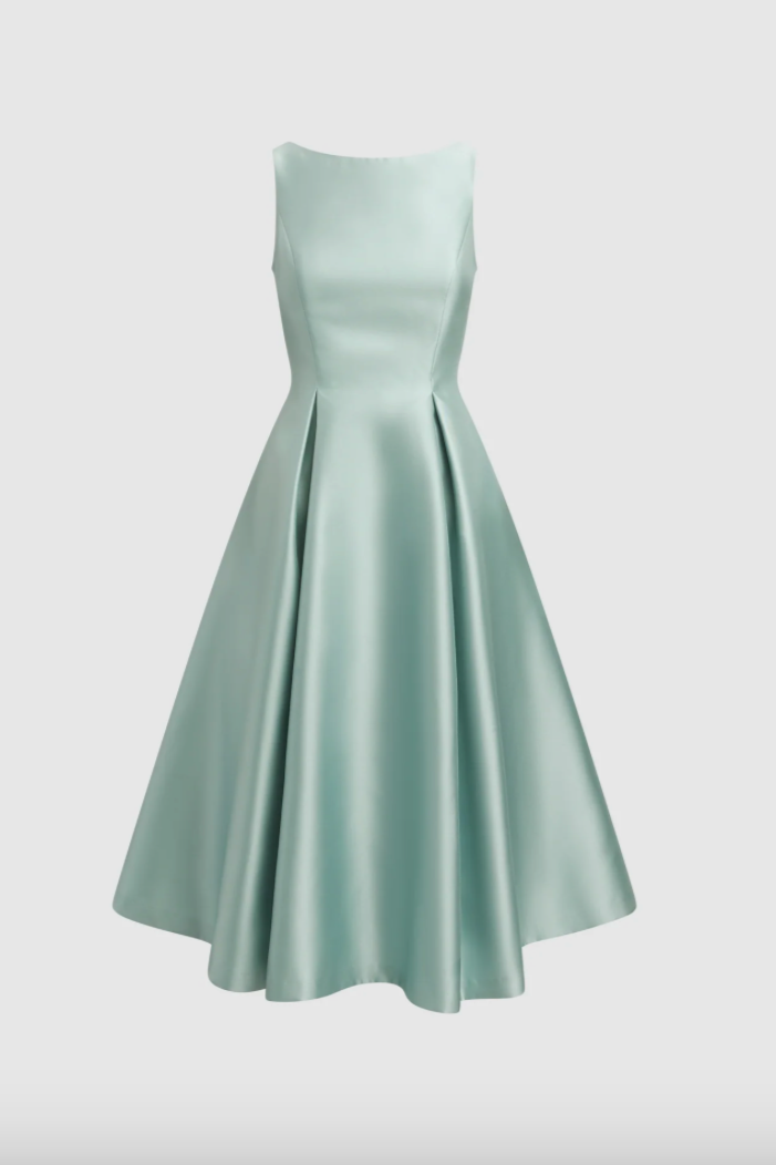 Melanie Lyne - Adrianna Papell - Mikado Fit &amp; Flare Dress (Petrol Blue)