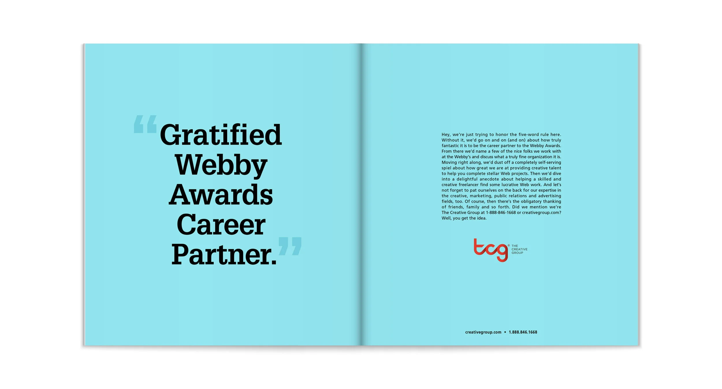 Sponsorship Print Ad : Webby Awards