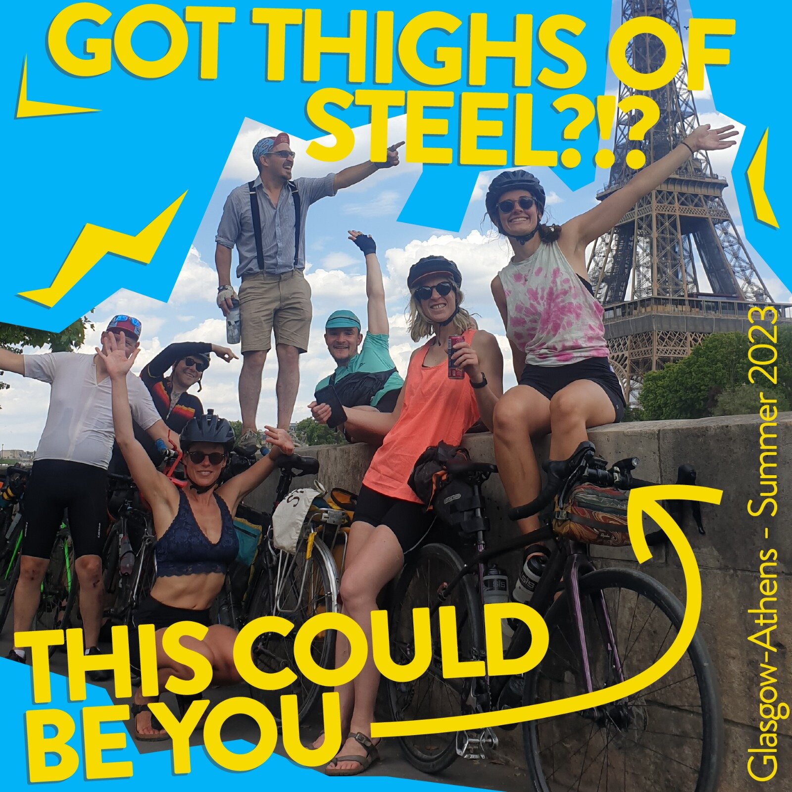 Signups have just gone live for Thighs of Steel's 2023 bike ride! 🚴&zwj;♀️

Thighs of Steel are a group of cycling humans who have been riding their bikes to support us and other initiatives working with people on the move since the beginning of Kho