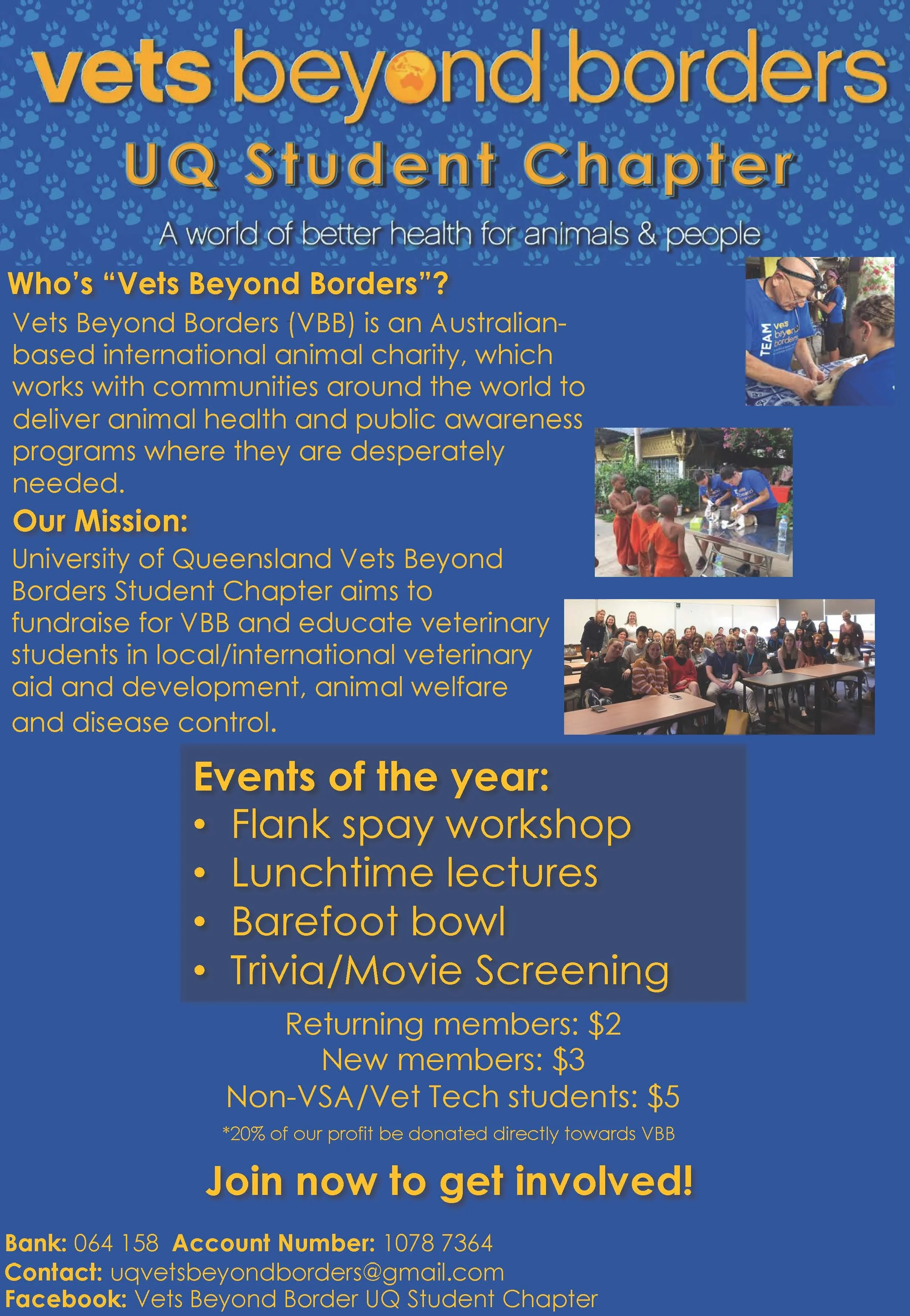 Vets Beyond Borders UQ Chapter — The University of Queensland