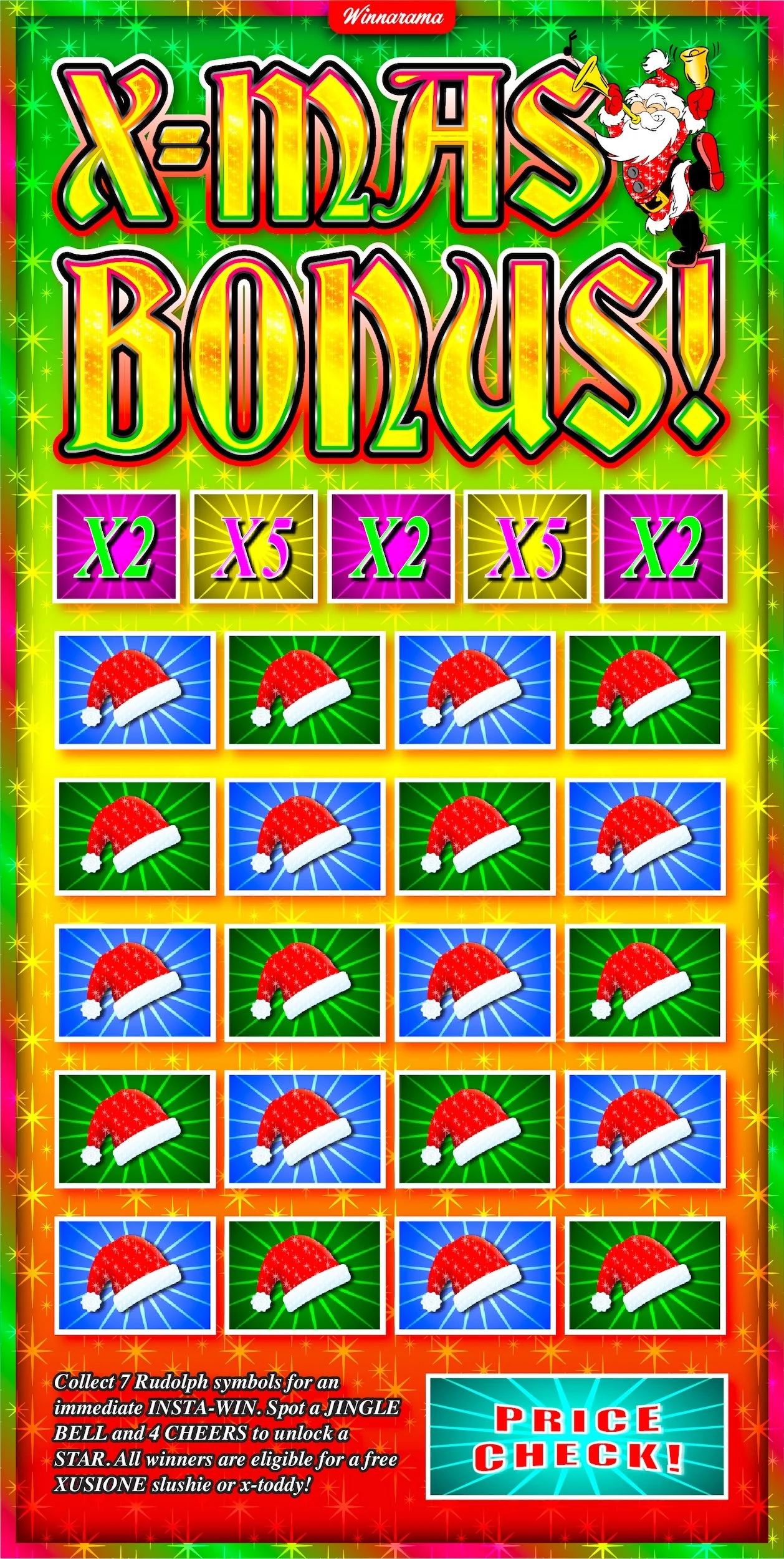 X-MAS BONUS SCRATCH CARD