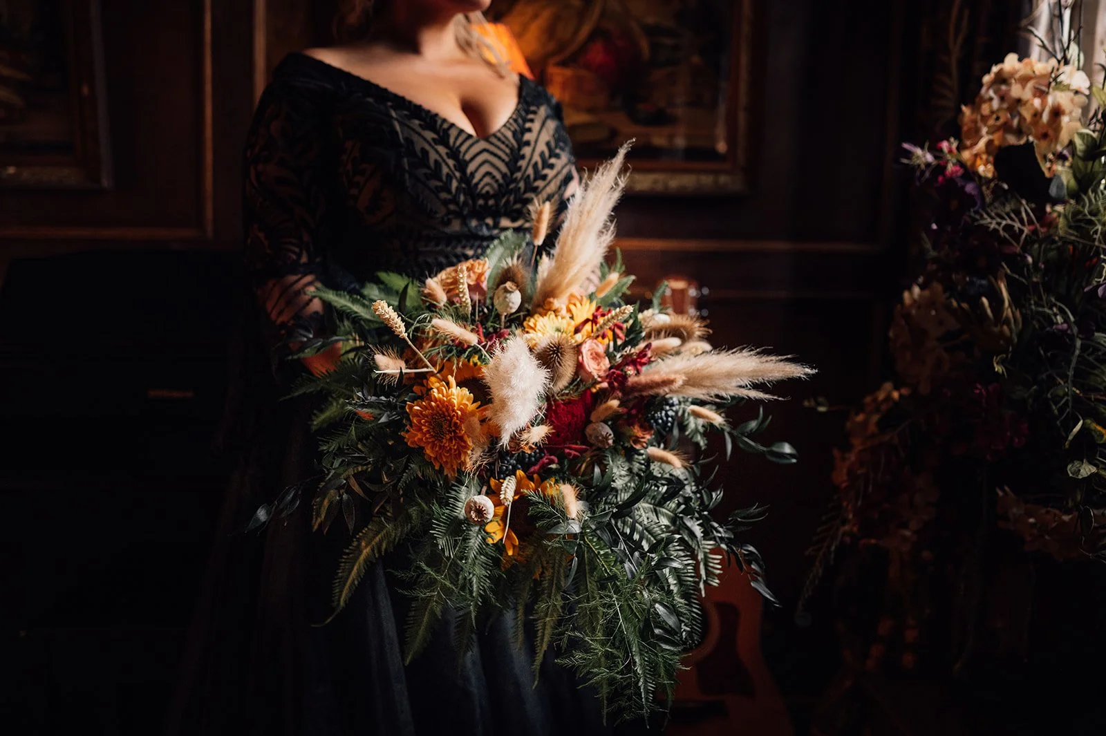 Autumn wedding photography at Gorcott Hall