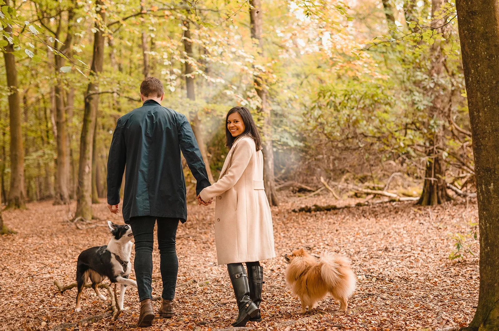 Autumn engagement shoot in Sutton Park