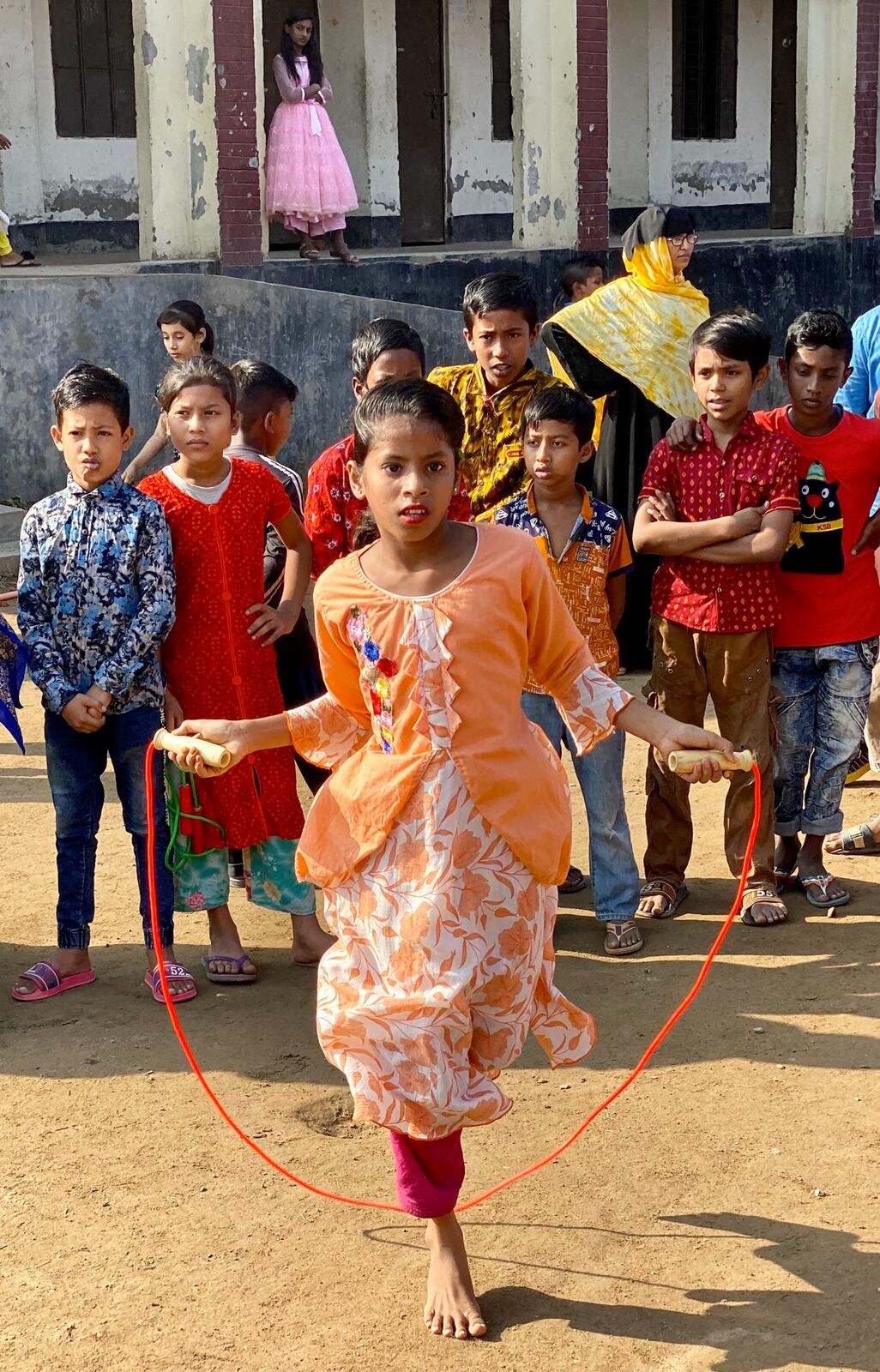 A sports field for school children in Bangladesh