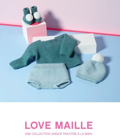 Discover the 2020 collection of hand-knitted layette