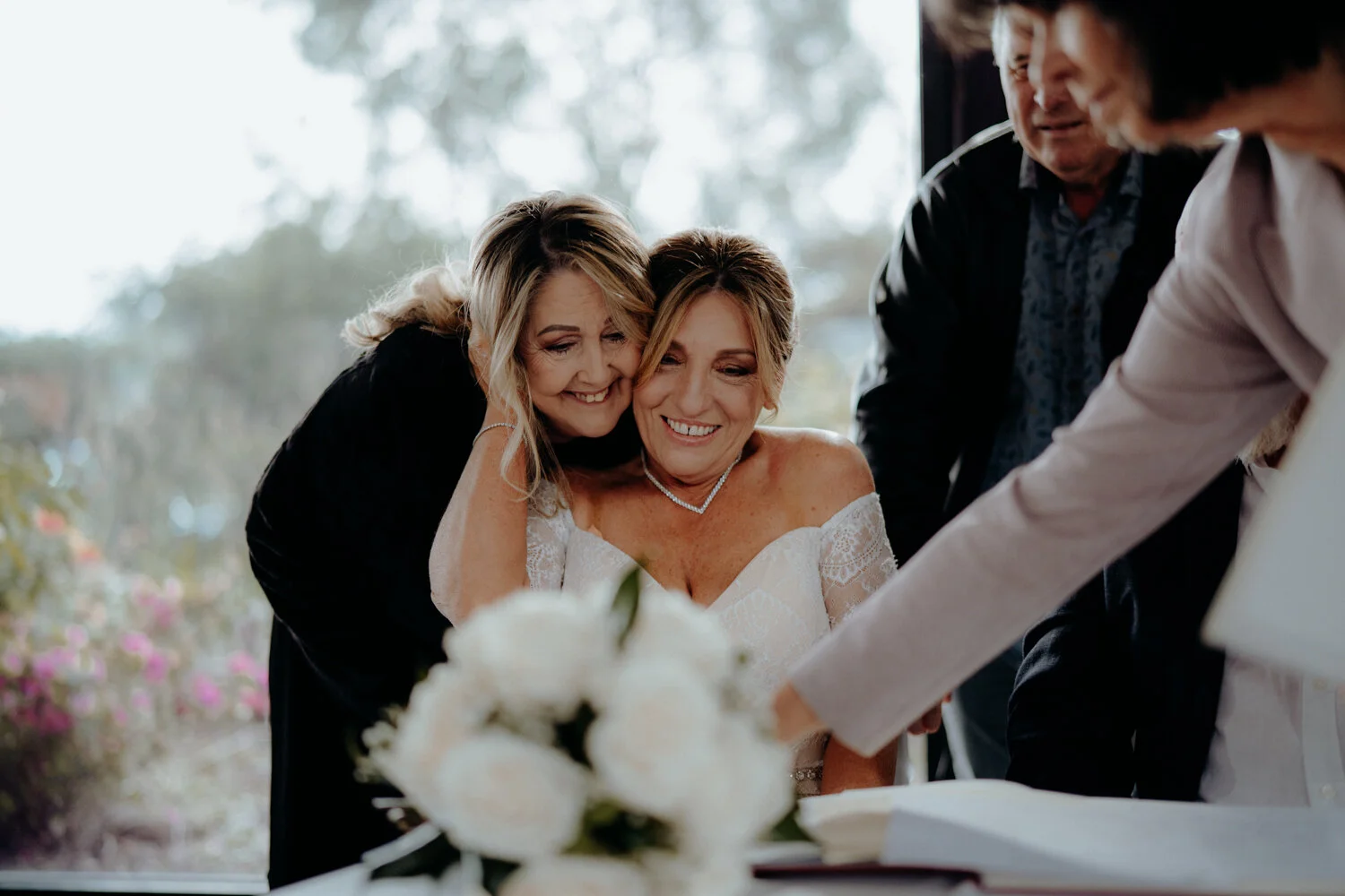Barilla Bay wedding ceremony