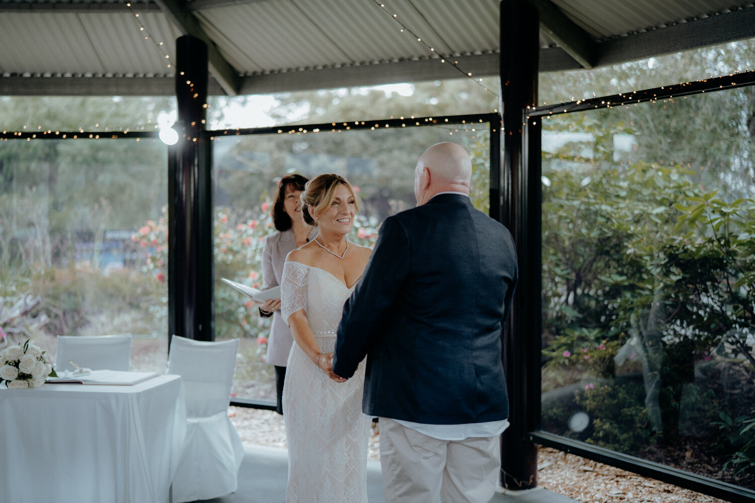 Barilla Bay wedding ceremony