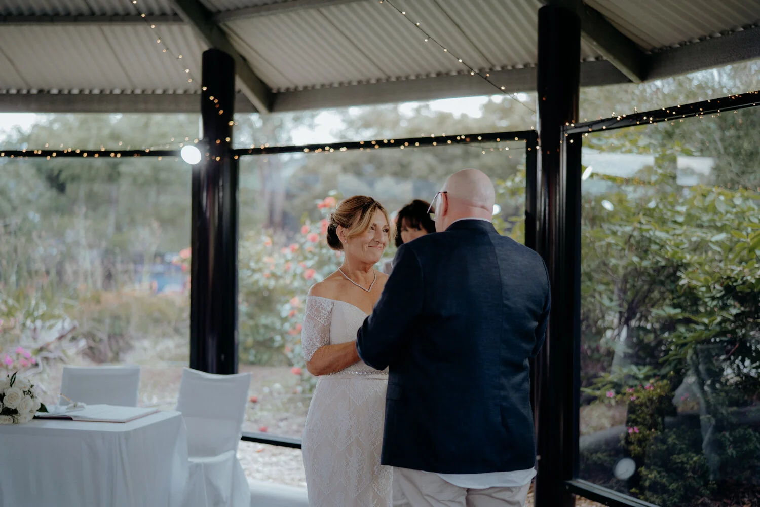 Barilla Bay wedding ceremony