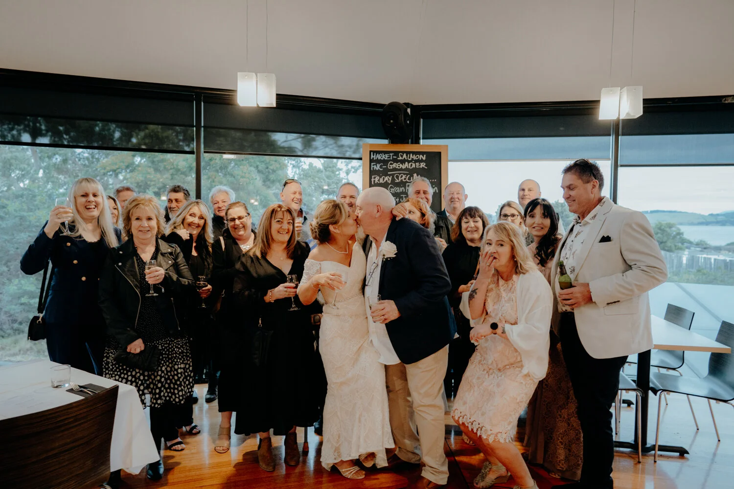 Tasmania wedding - intimate and lovely surrounded by friends