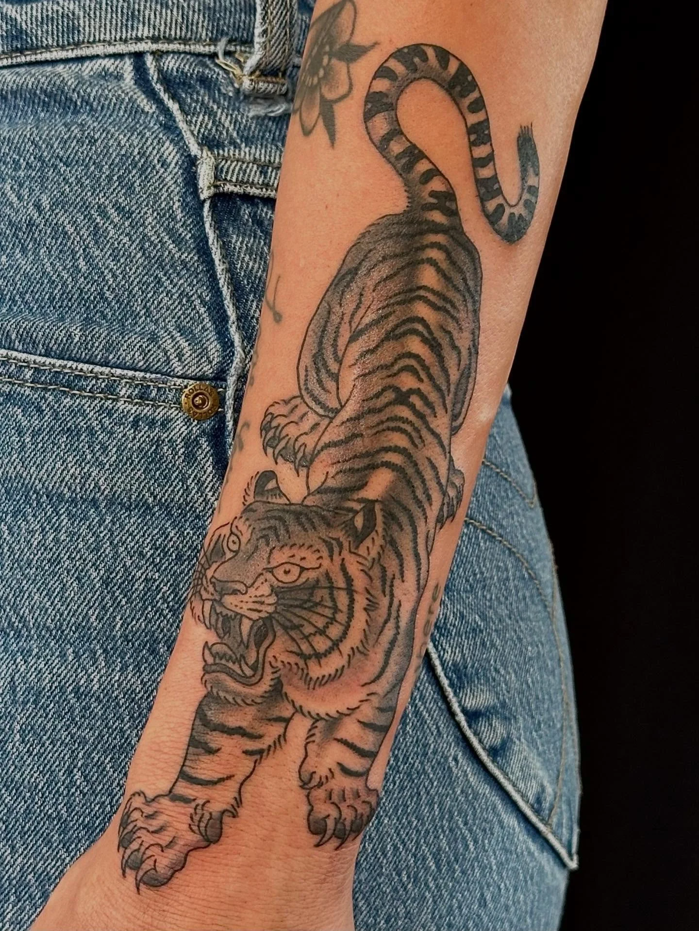 Had a blast making this Tiger for Madi, thanks for coming in and letting me do it @madisonelise.hair