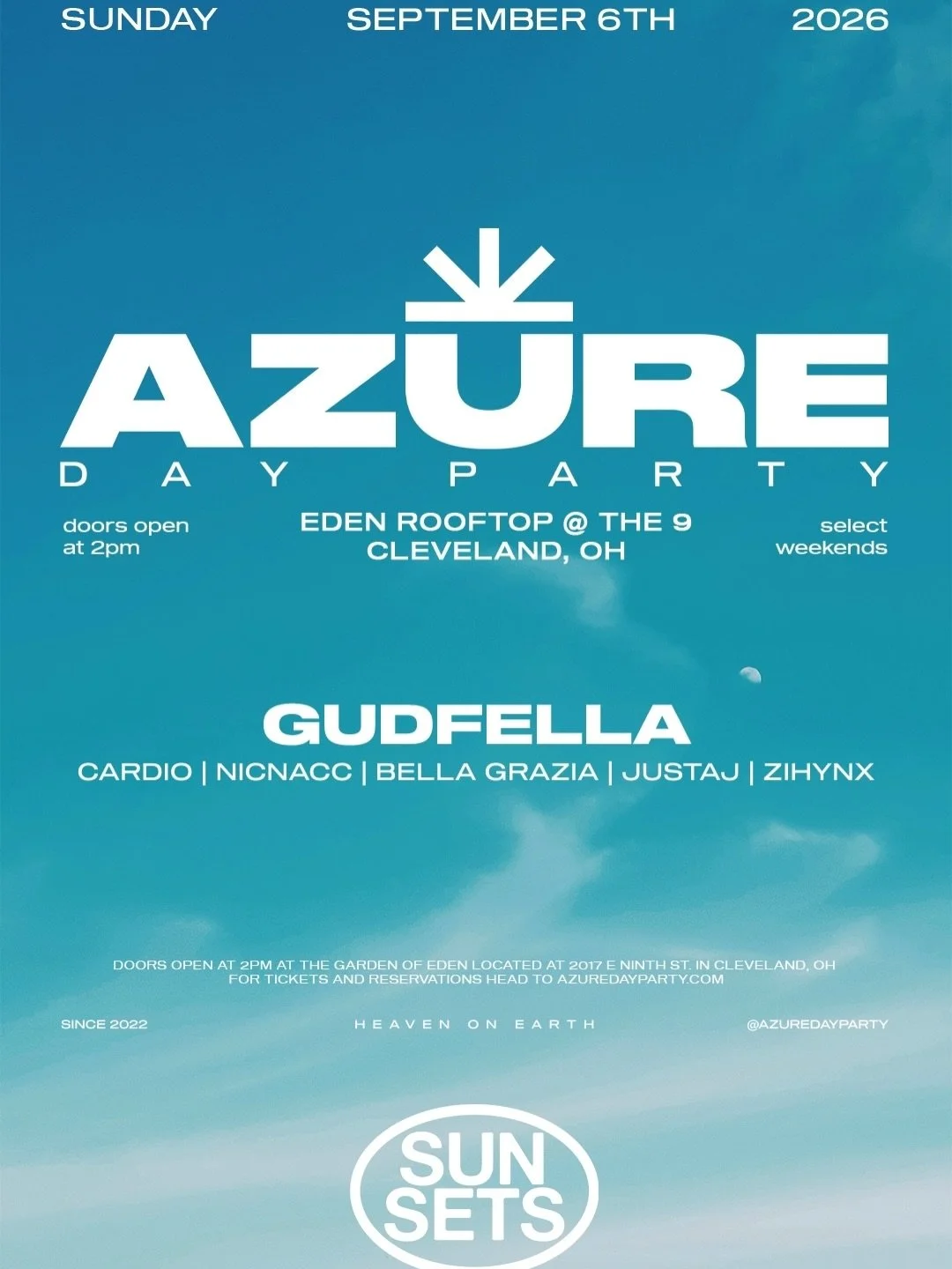 Labor Day Weekend on the rooftop. See you there. 
&mdash;
@sunsets___sunsets 
@edenrooftop9 
@azuredaypartyohio