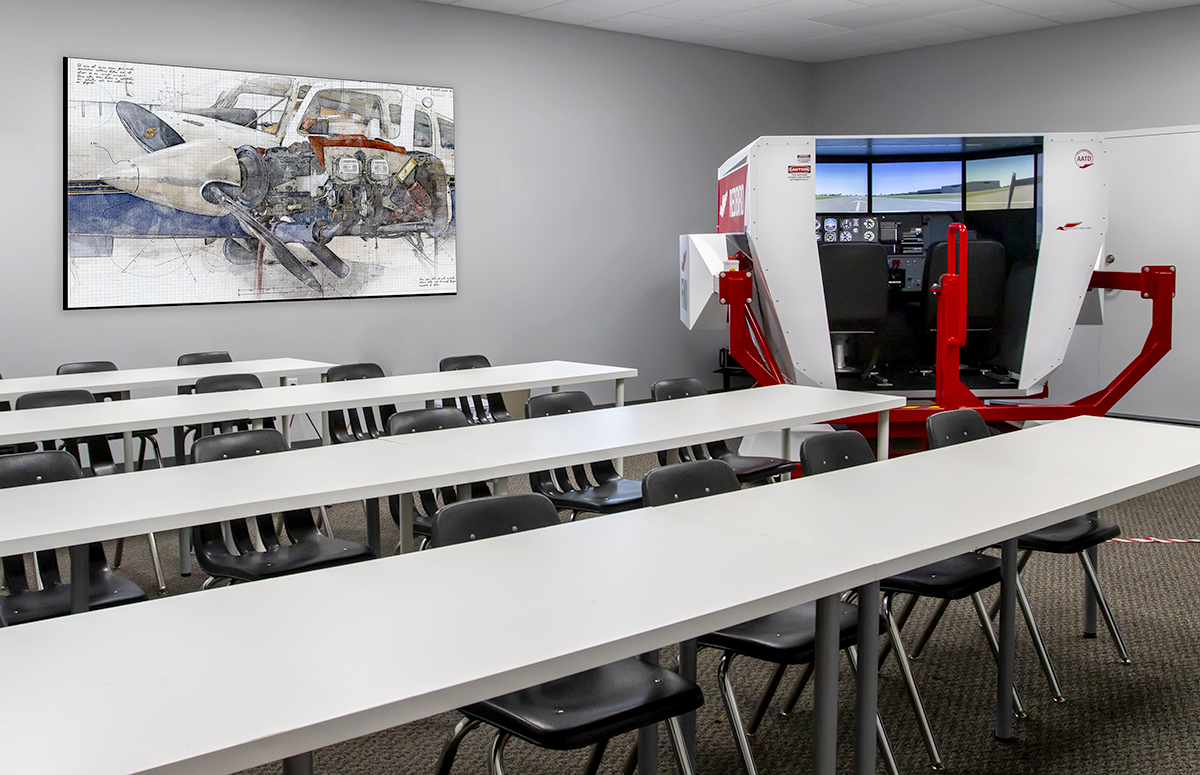 United States Flight School TCFT Simulator Classroom