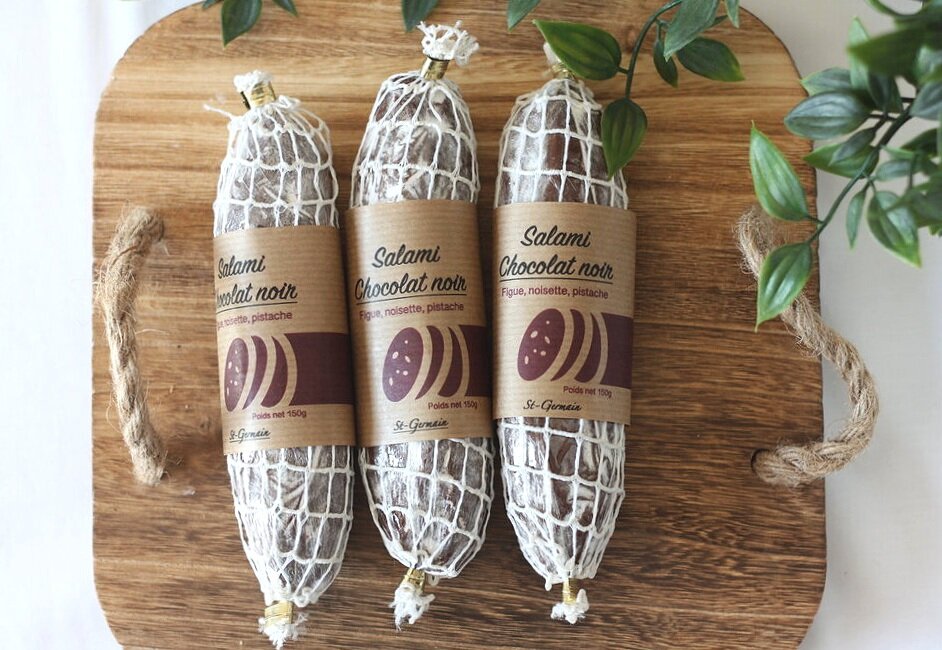 Branding Packaging Photography chocolate Salami St Germain
