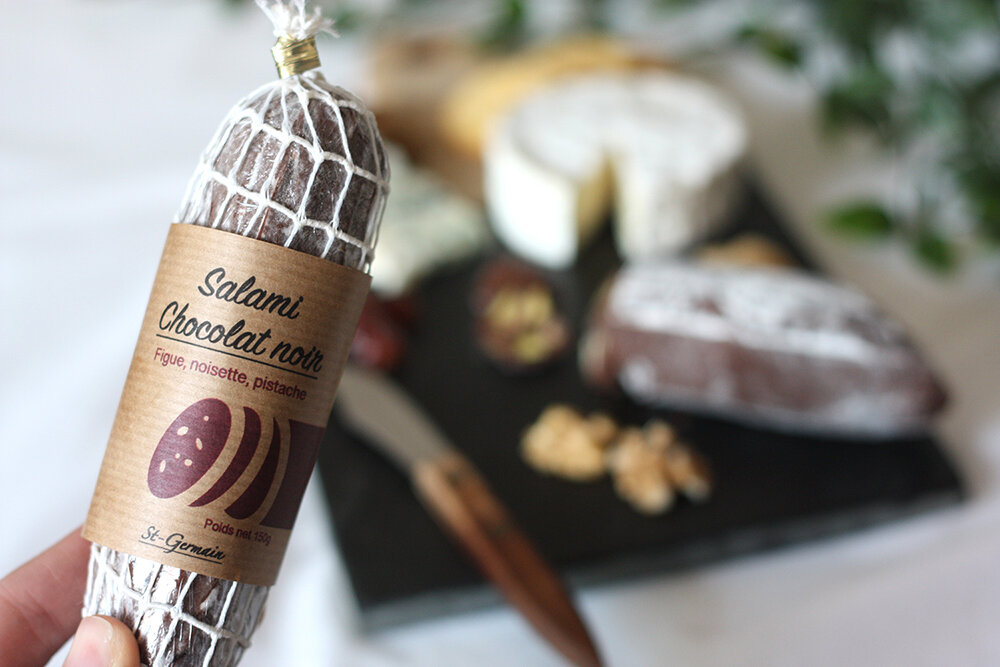 Branding Packaging Photography chocolate Salami St Germain