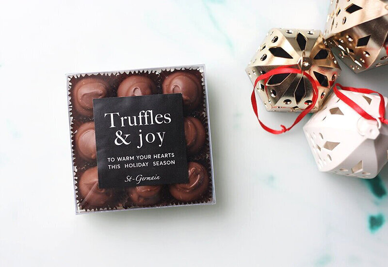 Branding Packaging Photography chocolate truffles St Germain