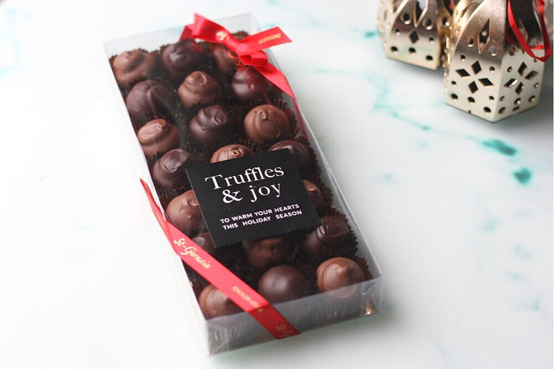 Branding Packaging Photography chocolate truffles St Germain