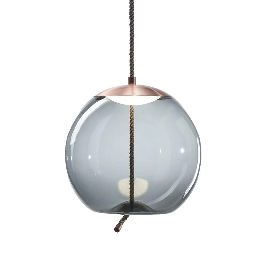 Brokis KNOT Sfera - Black Chrome + Smoke Grey
