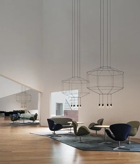 Vibia Wireflow 0301 Octagonal 8 lights 2700K - Black