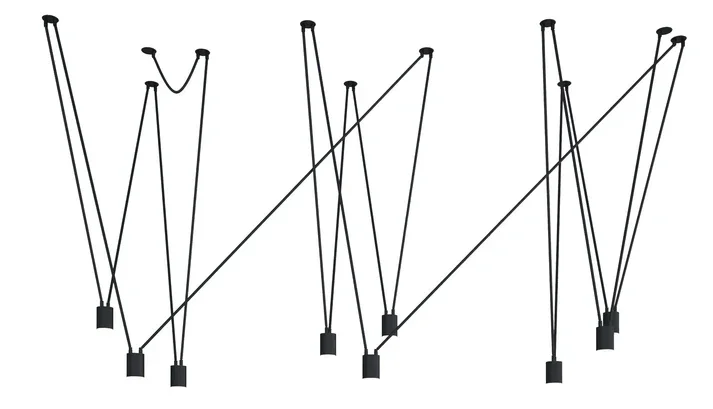 Vibia MATCH Pendant 2700K DALI 1-10V - Matt Graphite