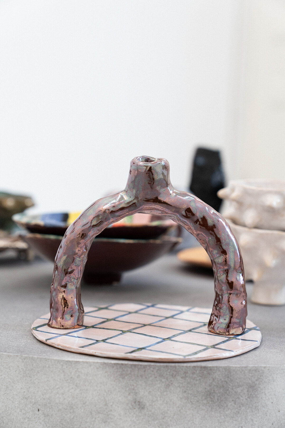 (detail) Satoko Kako, Daily Life Machine, ceramic installation, 2021