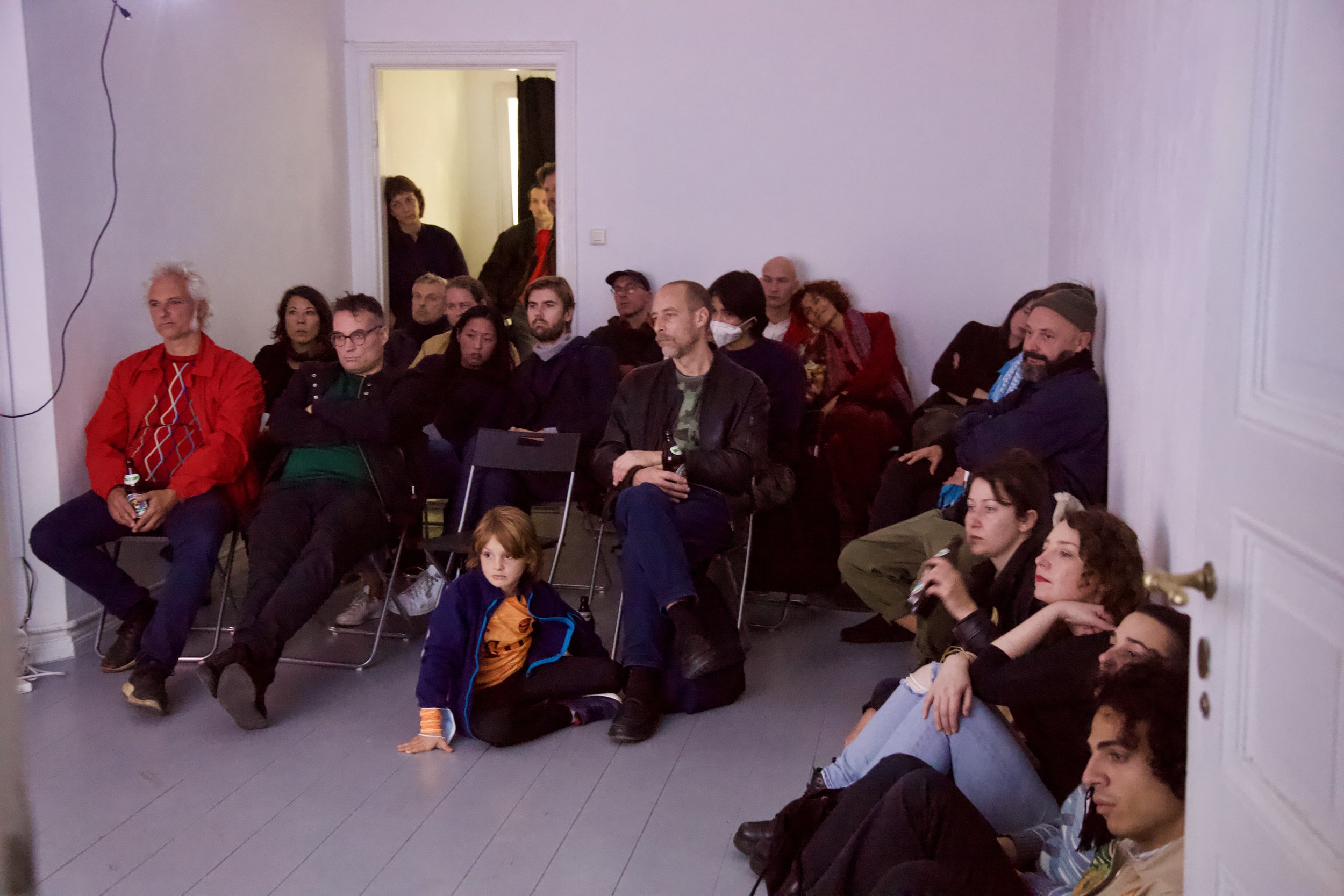 Screening audience at HilbertRaum