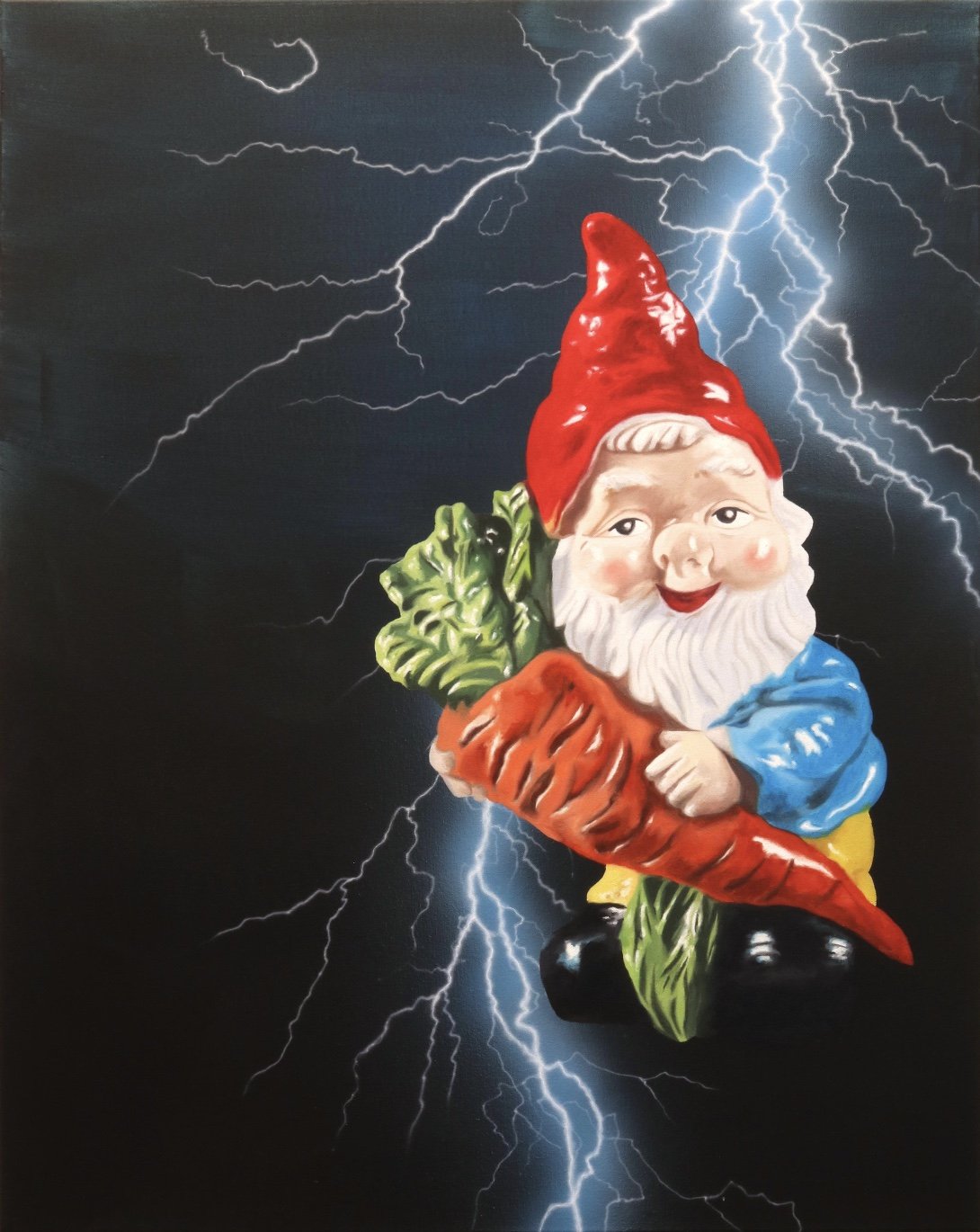 Thor, Albrecht/Wilke, 2022, 95 x 75 cm, Öl Acryl auf Leinwand (Kopie)