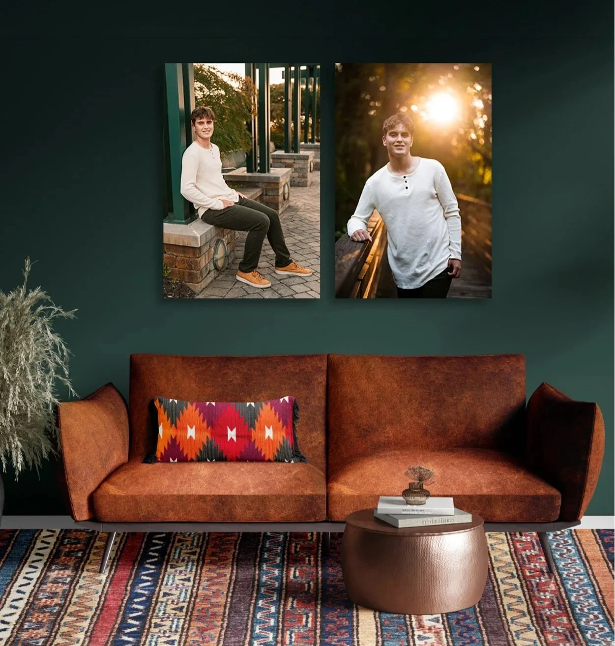 Senior photoshoot wall art samples