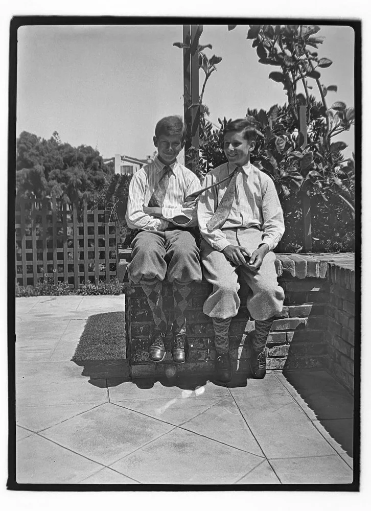 Two Boys - 1931. (Wiilliam Ducachet Geary Jr. and Edward Millar Geary)