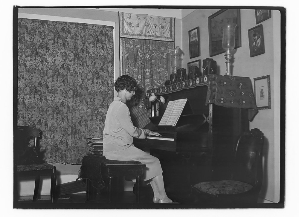 Margaret Hughes Millar at Piano ~ 1931
