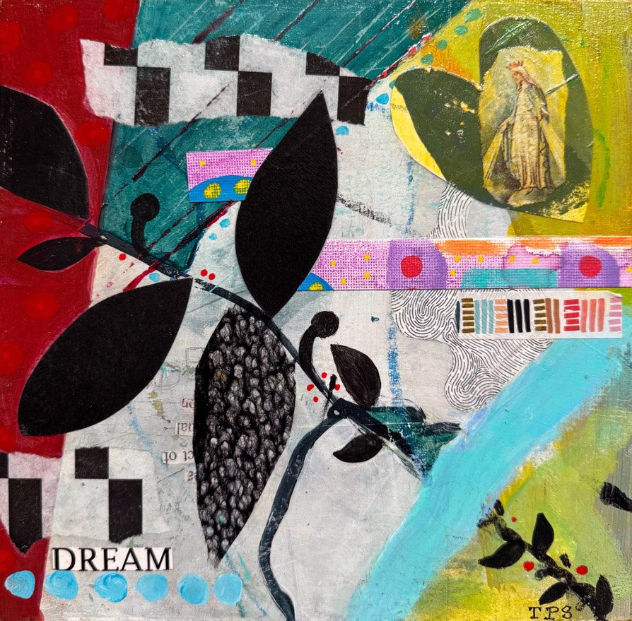 Dream,  MM, Acrylic on Wood  8 x 8 in  $120