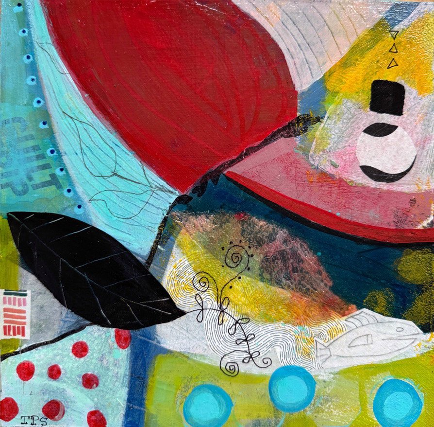Fish,  MM, Acrylic on Wood  8 x 8 in  $120