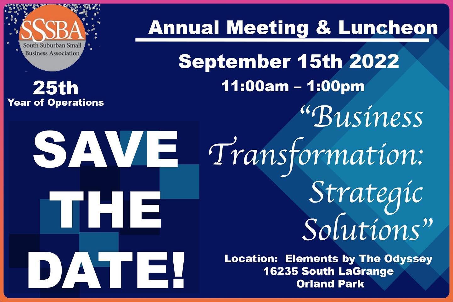 Hey @sssbanetworking community!! Save the date for our 2022 Annual Meeting &amp; Luncheon!!