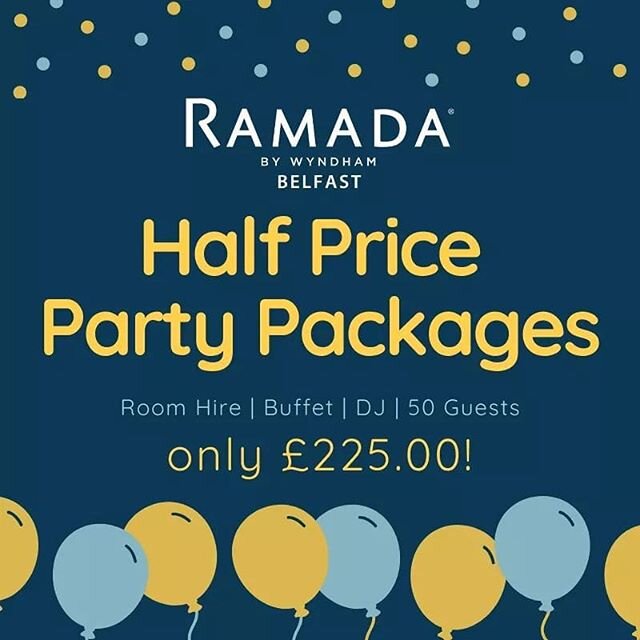 Throw a party that won't break the bank! Available Jan- March.Call 02890 261800 to book #partyinjanuary #partyonabudget #parties #partybelfast #christeningsbelfast #birthdaypartiesbelfast #christmaspartyinjanuary