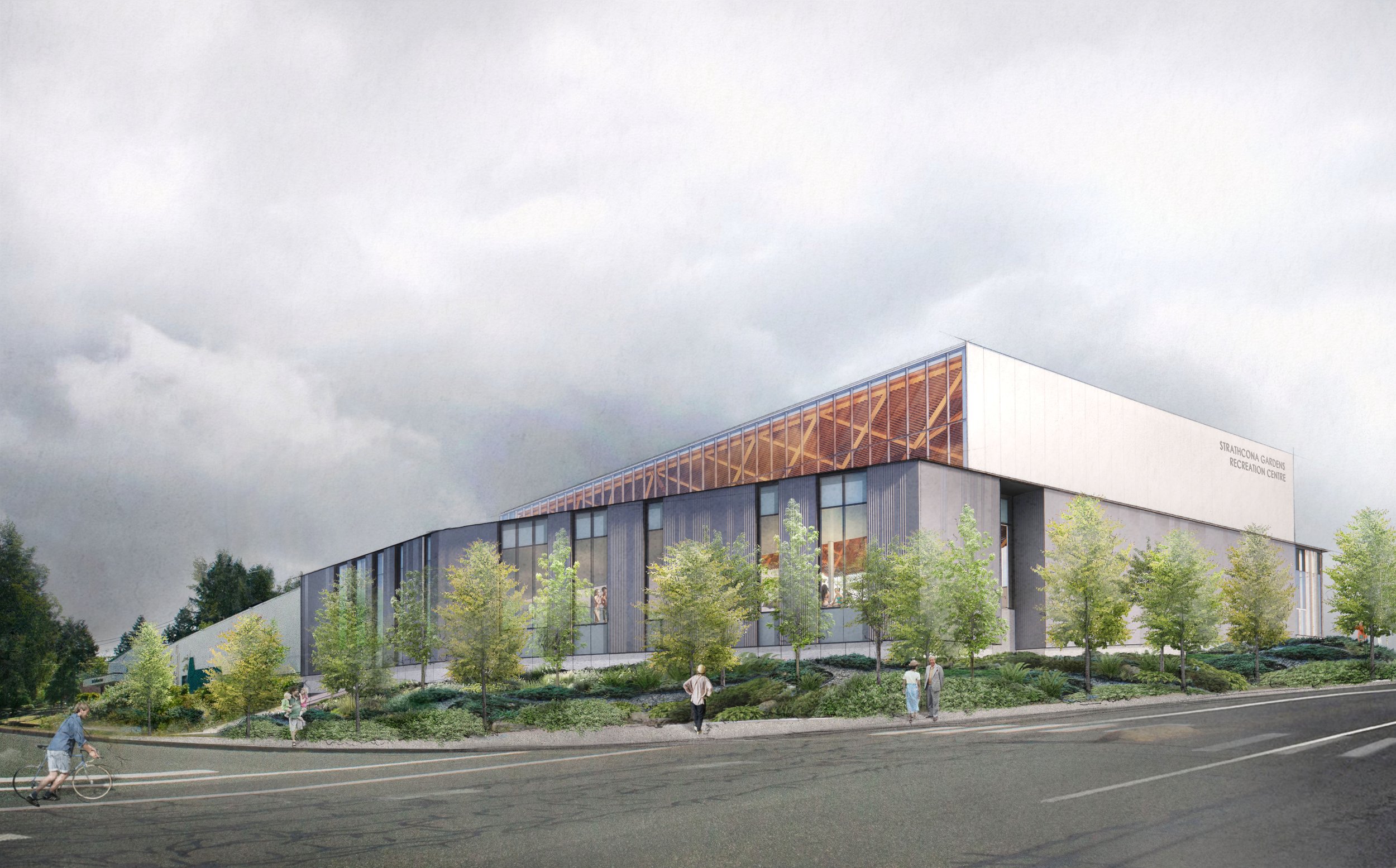 View from the corner of S Dogwood St. and Pinecrest Rd.