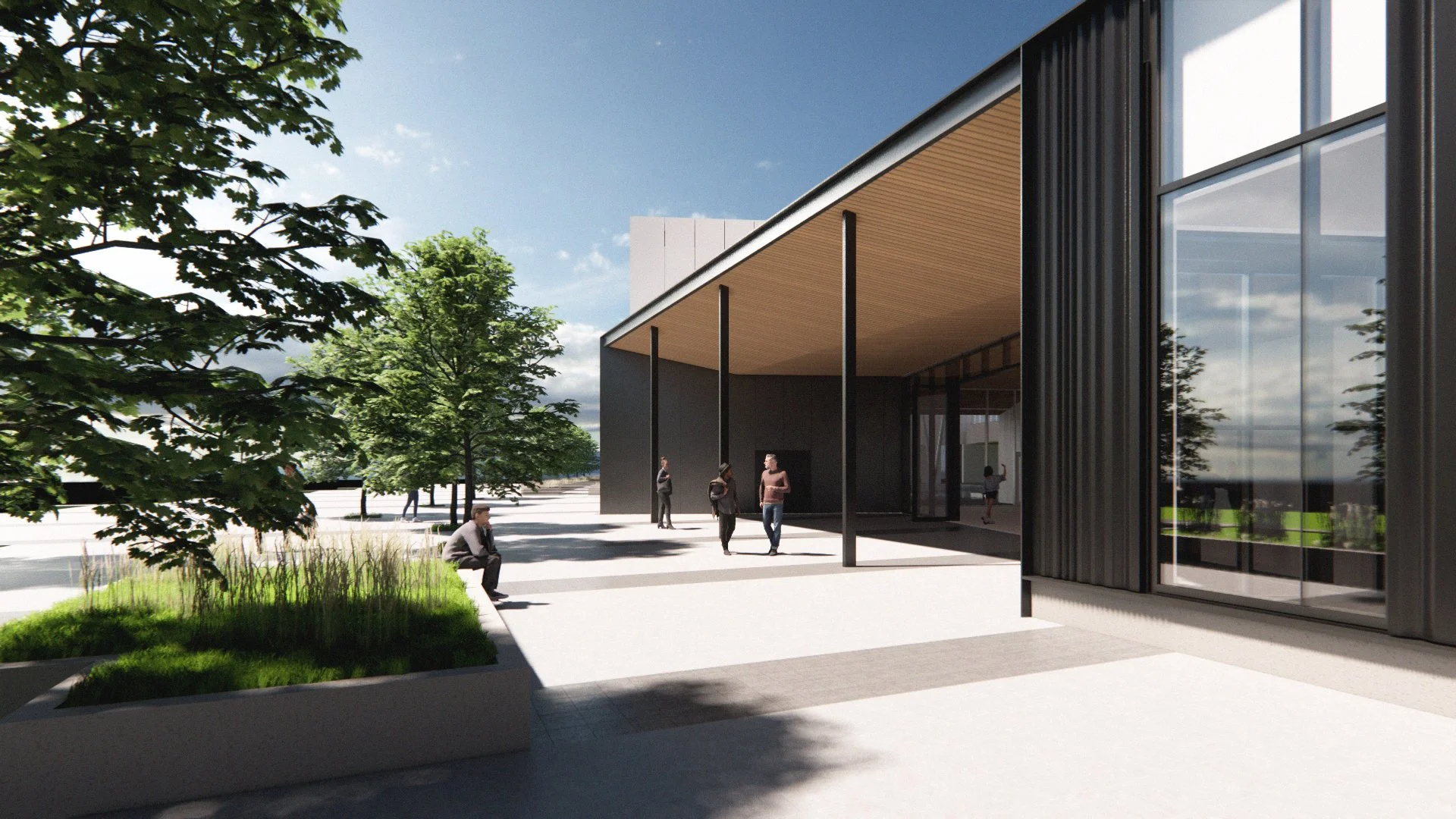 View into social heart canopy