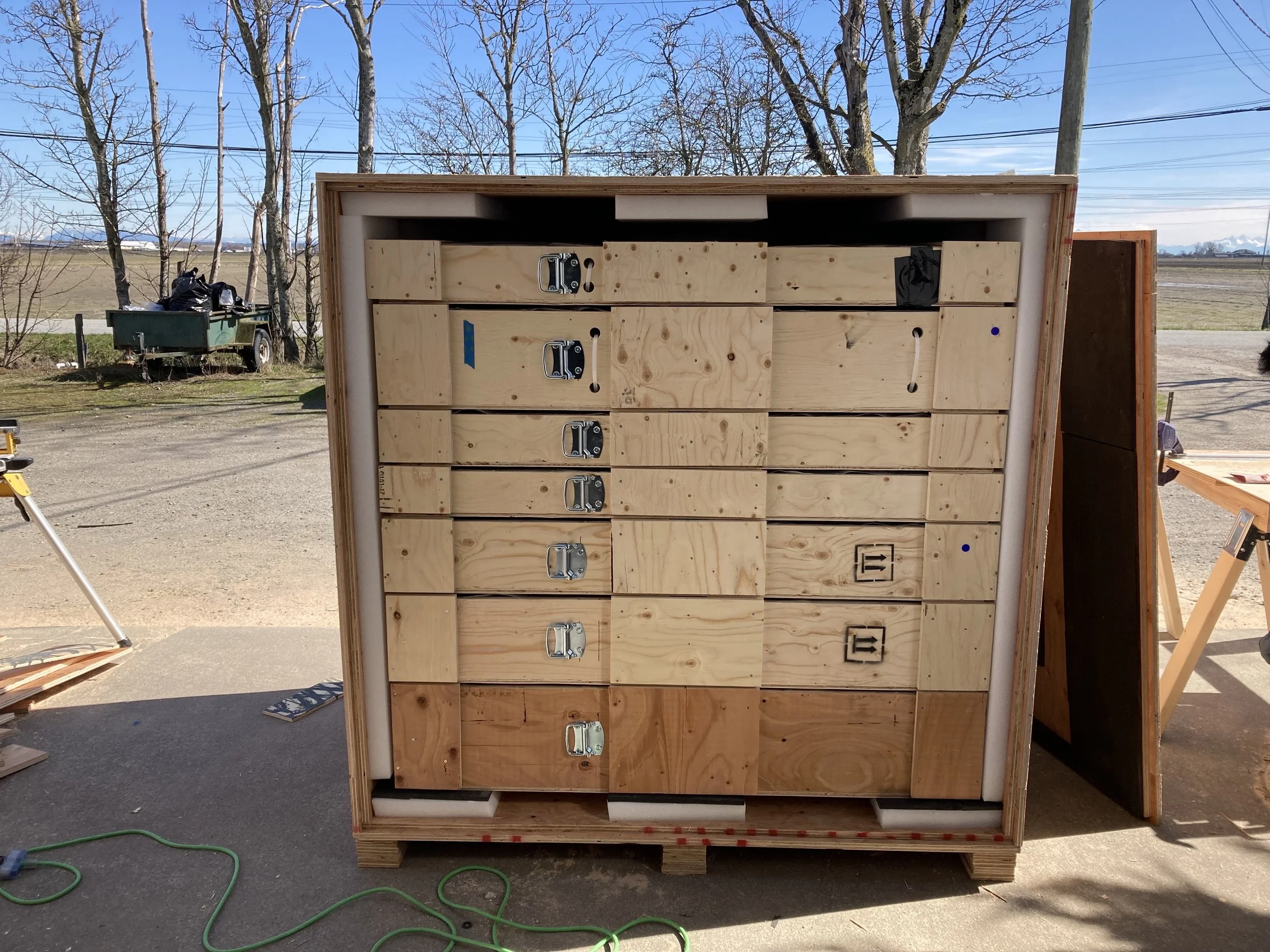 final crate design by team and shipment