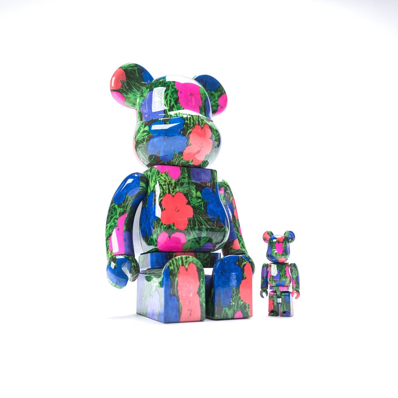 Andy Warhol "Flowers" 100% & 400% -  BE@RBRICK 