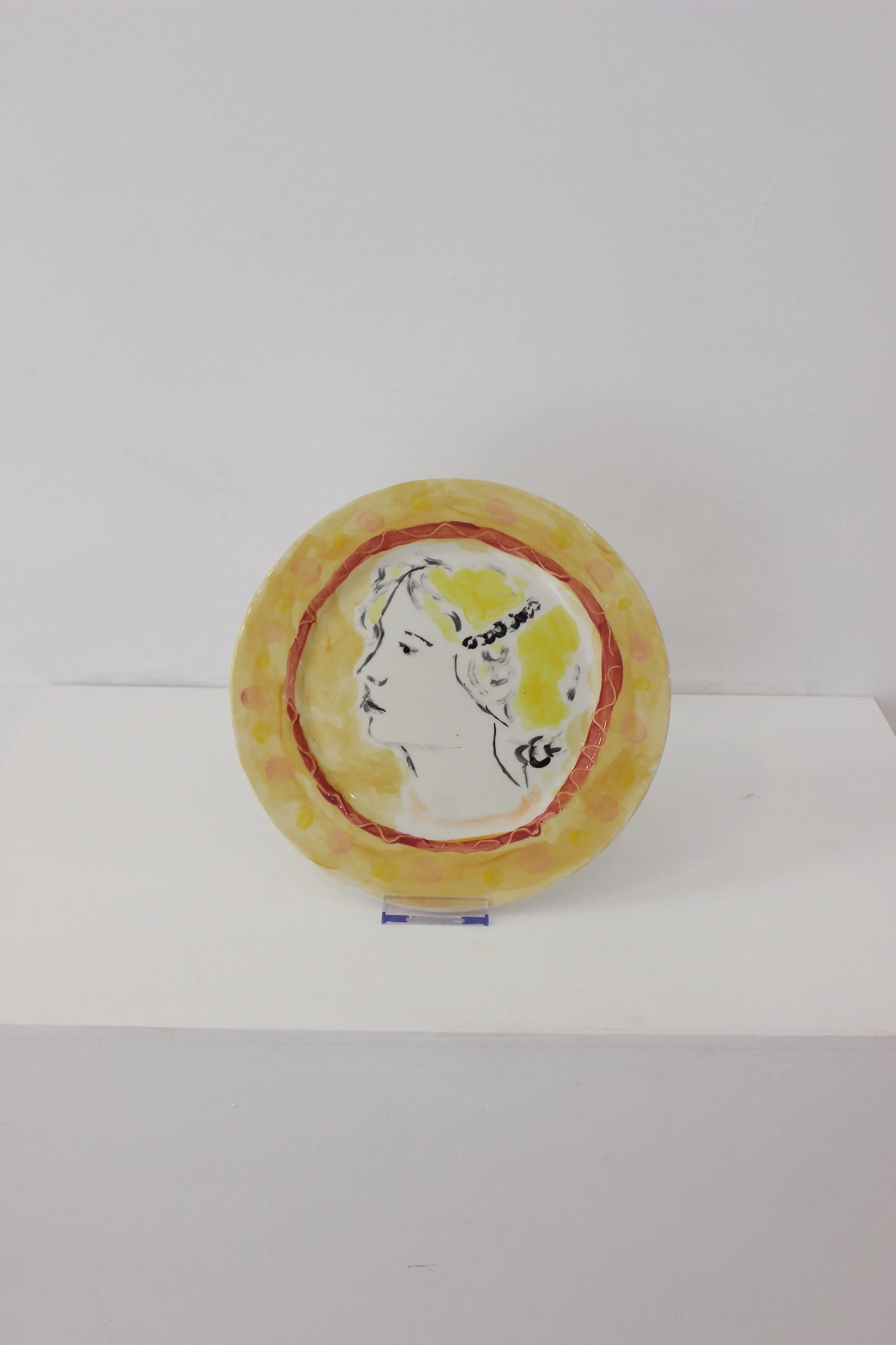 HANDPAINTED PLATE BY Rosemary Scott
