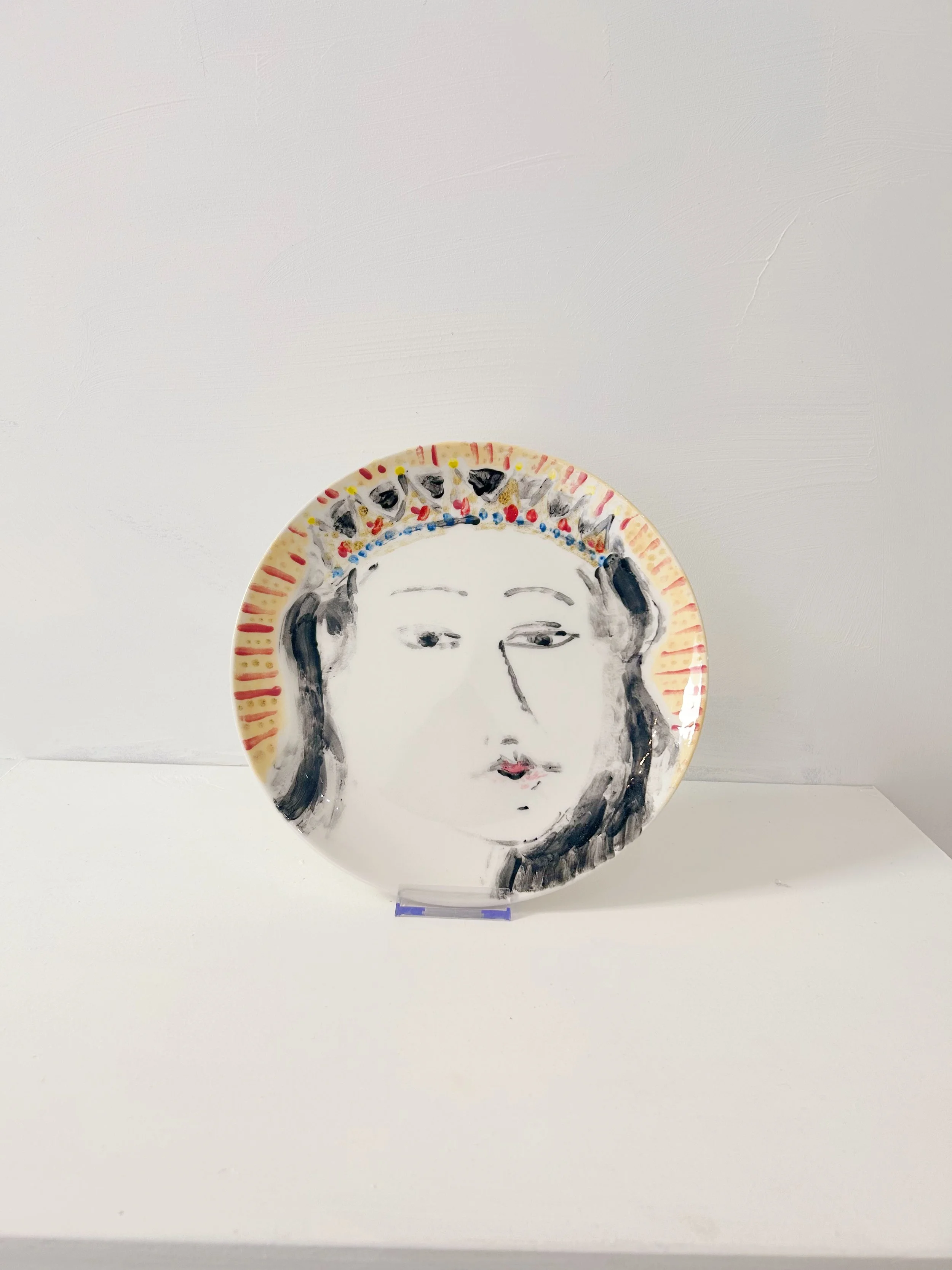 Handpainted plate by Rosemary Scott