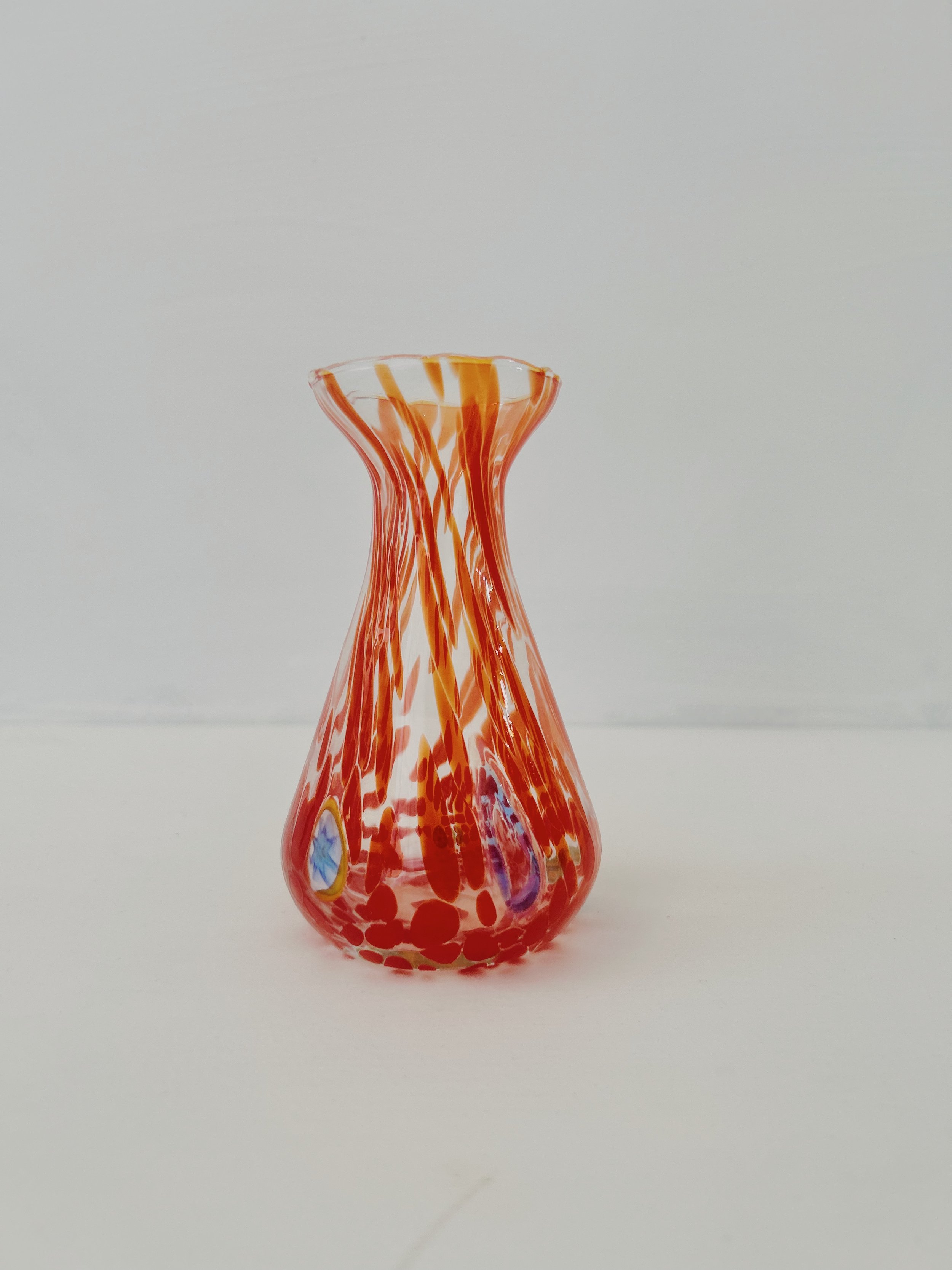 Hand blown bud vase