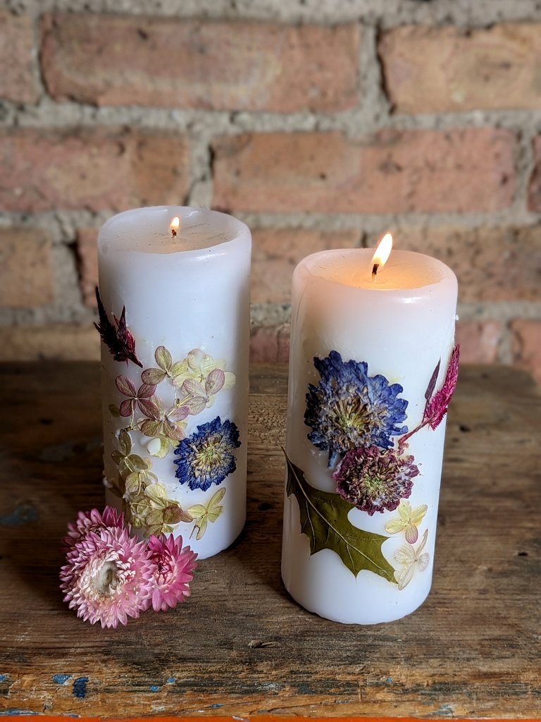 Pressed Flower Candles with Larkspur Farm — Fernwood Botanical Garden