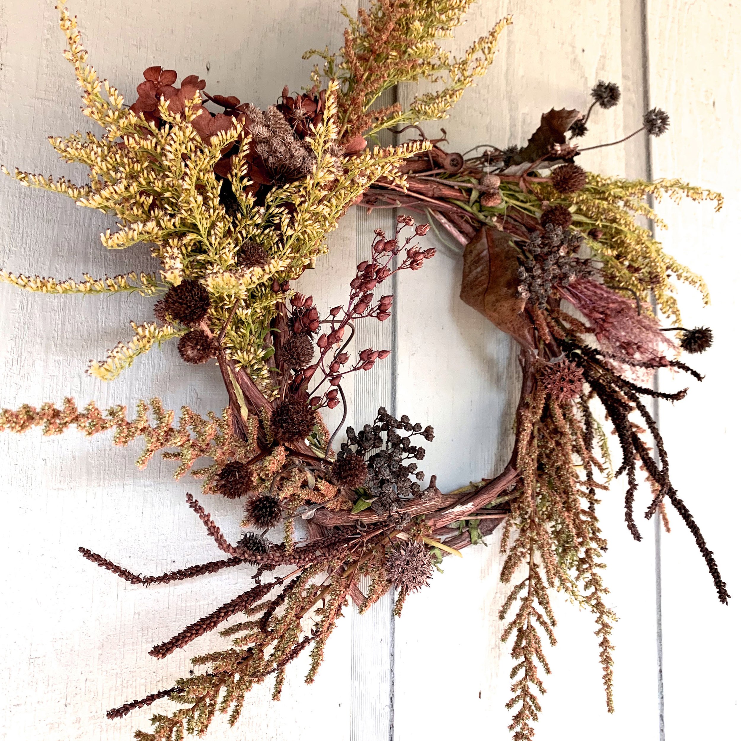 AUTUMN NATURAL WREATHS WORKSHOP