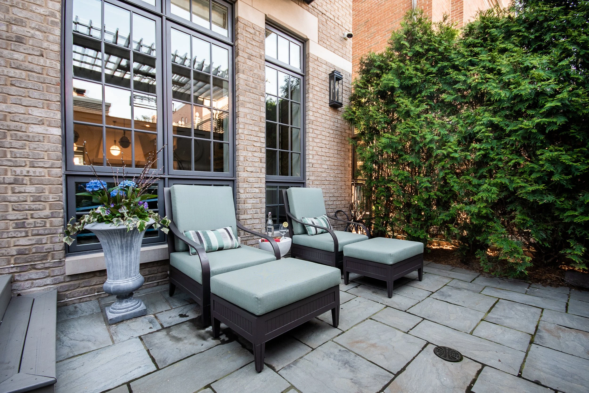 We provide a range of landscape services including Hardscapes, Outdoor Kitchens, Pergolas, Seat Walls, Fire Pits, Lawns, Landscape Lighting, Water Features, Custom Screening, Planting, Drainage Solutions, Holiday Lighting, and much more.  