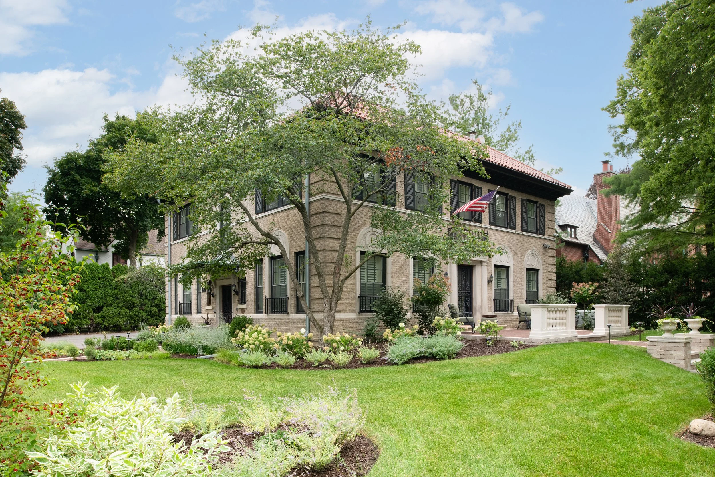 We provide a range of landscape services including Hardscapes, Outdoor Kitchens, Pergolas, Seat Walls, Fire Pits, Lawns, Landscape Lighting, Water Features, Custom Screening, Planting, Drainage Solutions, Holiday Lighting, and much more.  