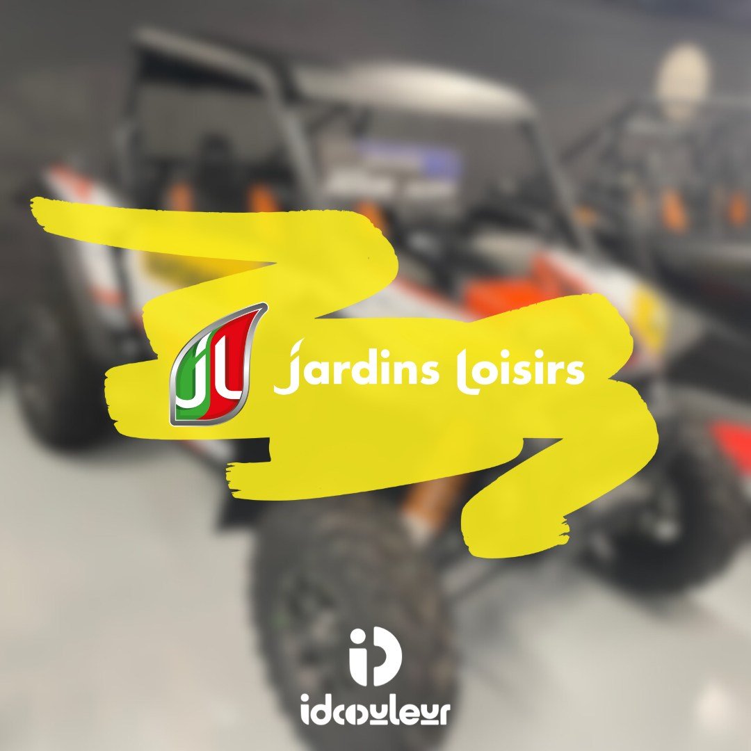 🌟Nous avons eu le plaisir de floquer le RZR de @jardinsloisirs ! 
Pr&ecirc;t &agrave; rouler avec style et visibilit&eacute; ! 💚✨ 
#IDCOULEUR #Flocage #JardinsLoisirs