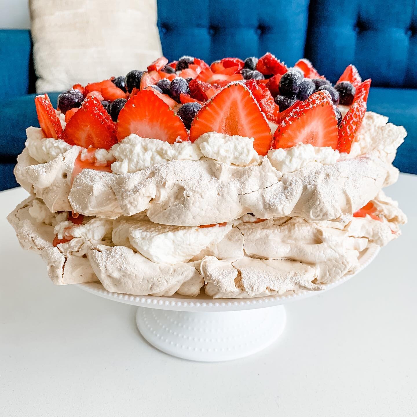 Summer berry pavlova
-
Next week marks the end of summer, and this is the perfect light &amp; sweet dessert! Check it out on sugarnspite.com (link in bio)!
-
Pavlova recipe from @bakedbybenji with my own easy berry topping to finish off the summer vi