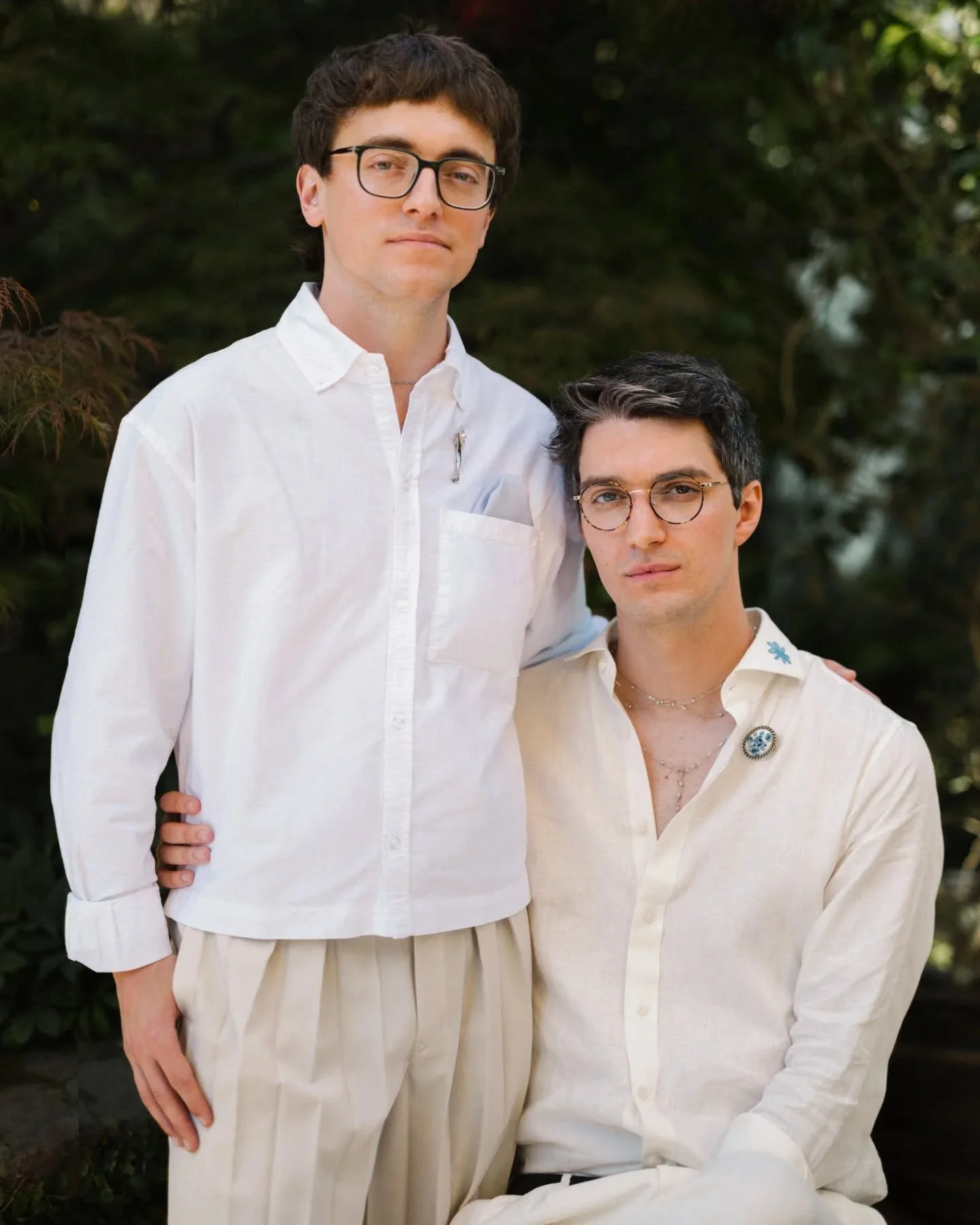 Jacob and Collin's cosy brunch wedding at @wahoo_grill in Decatur this past weekend was magic... ✨ Getting ready with friends at home, tying the knot at 11am, mimosas, bloody marys and dancing until 3pm, then taking a break until the evening afterpar