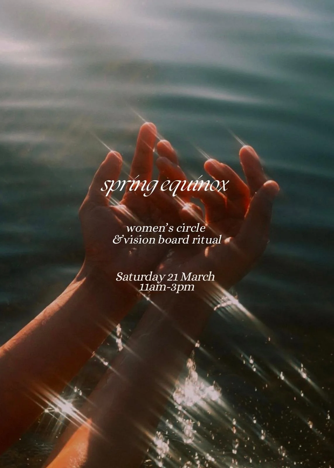 IN PERSON: SAT. 21ST MARCH — SPRING EQUINOX WOMEN'S CIRCLE with Markella + Nina